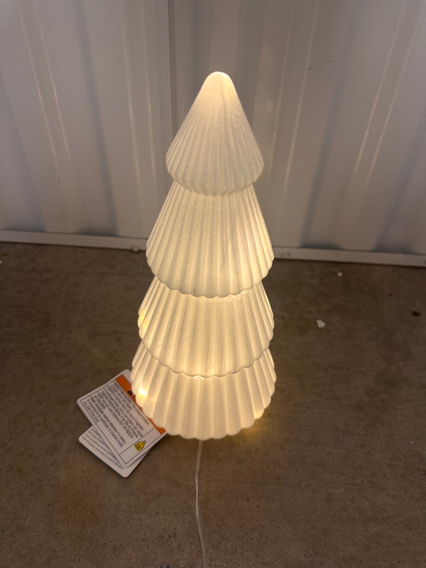 10” Flock Light Up Christmas Tree
