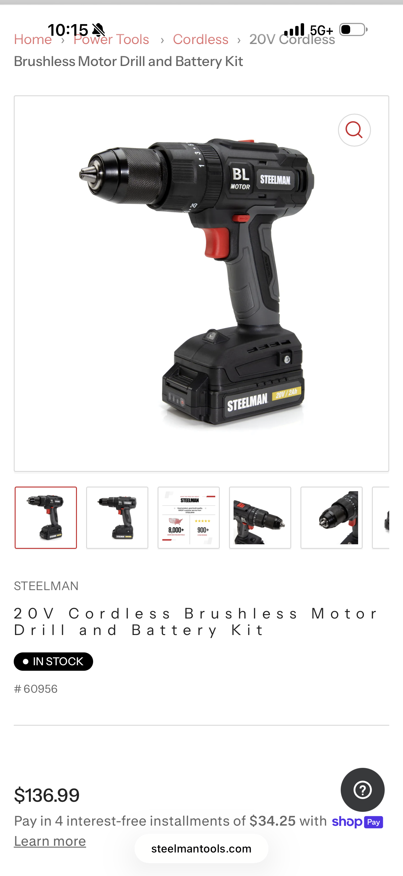 Steelman Brushless Drill