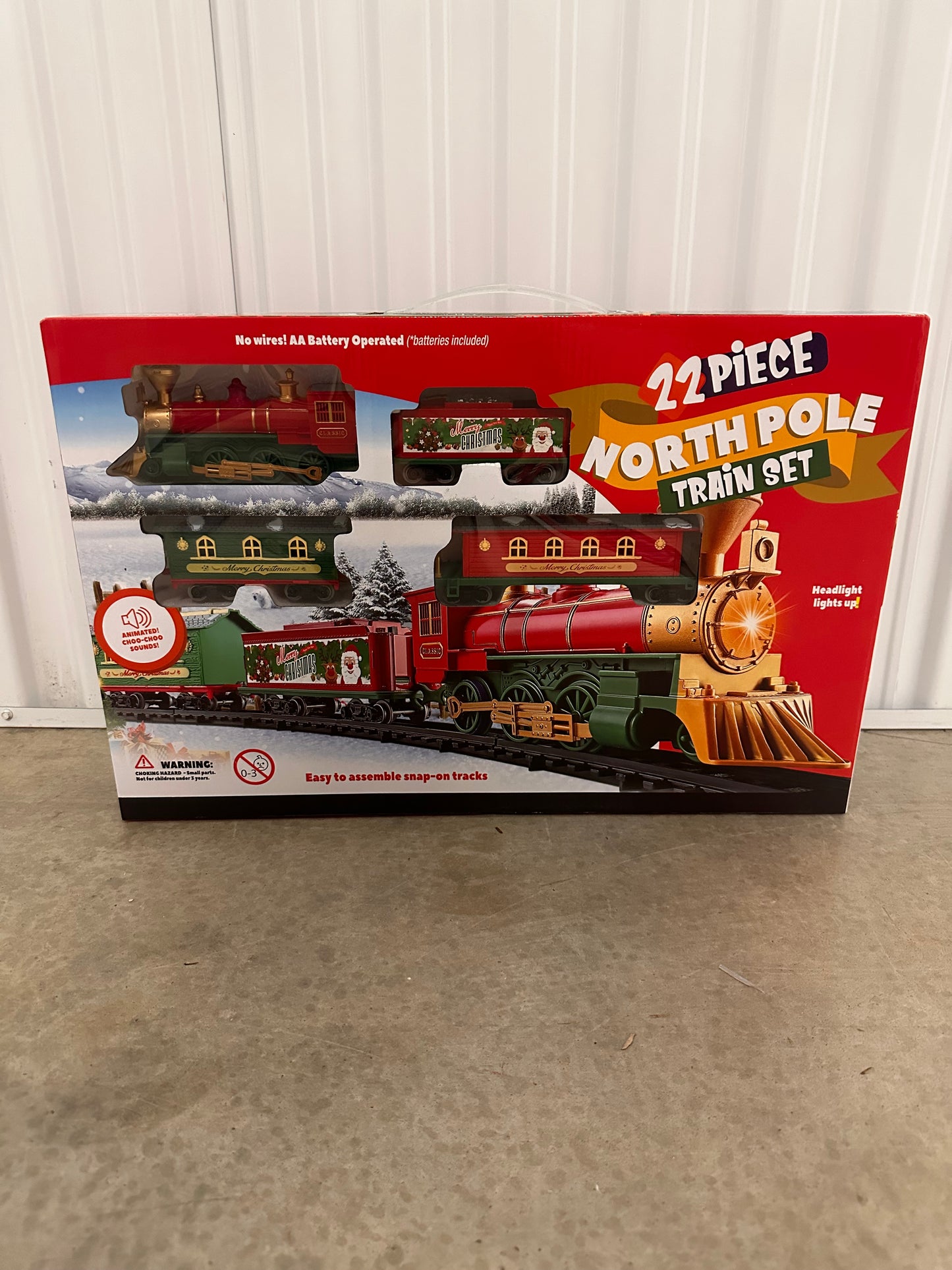 22 Piece North Pole Train Set