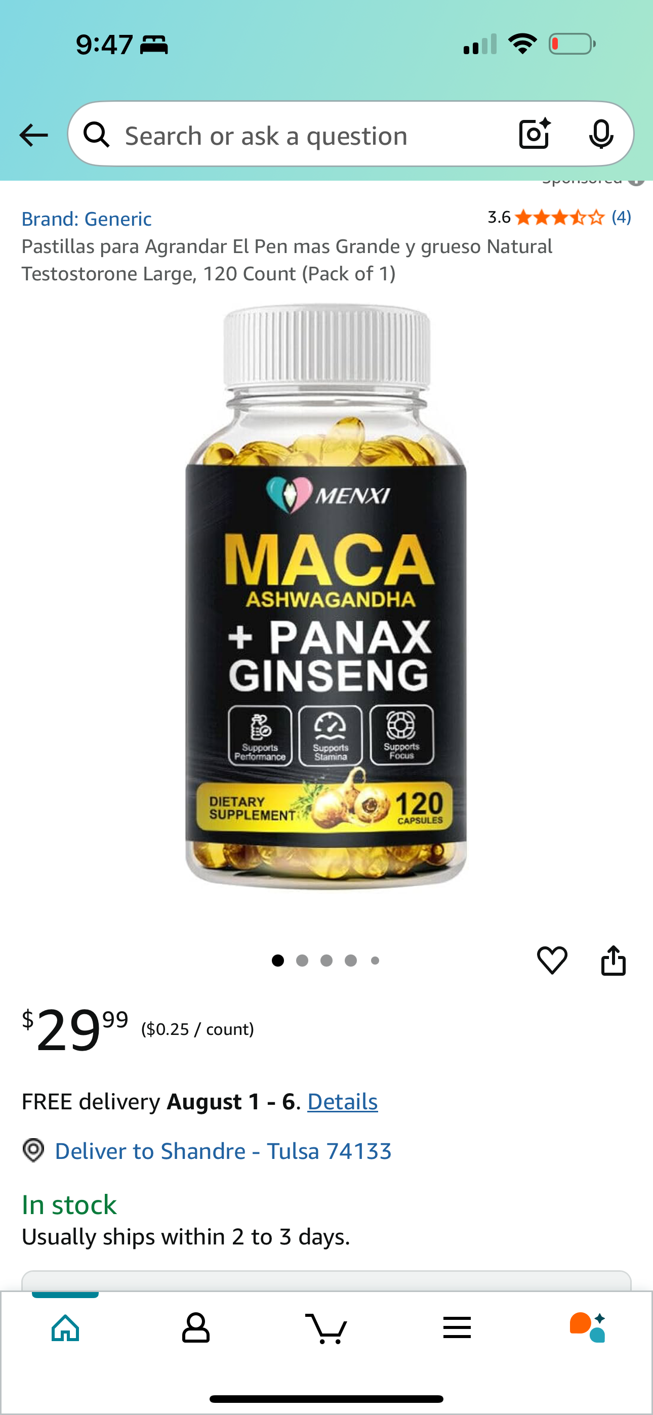 MACA Ashwagandha + Panex Ginseng