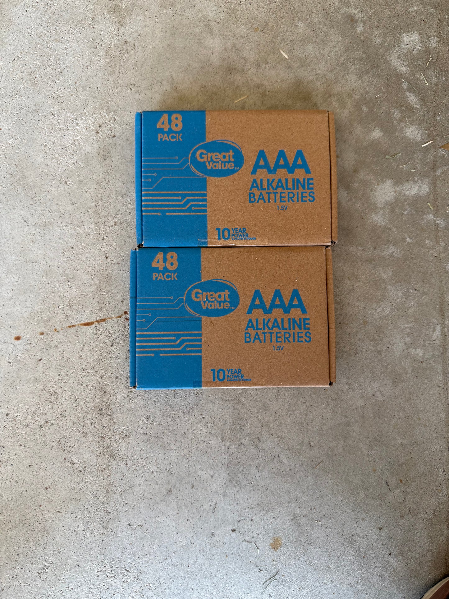 Great Value AAA Batteries (2) 48 Packs