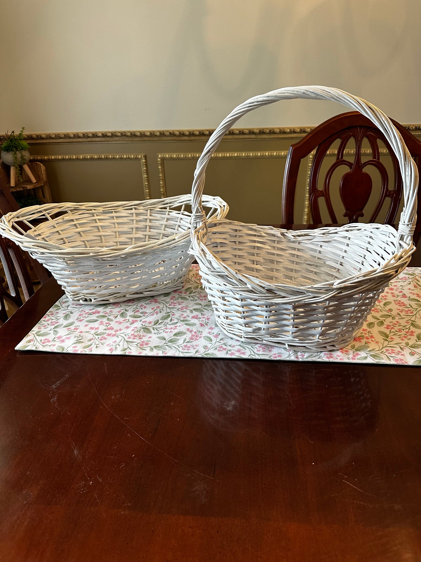 Wooden Wicker Basket Lot
