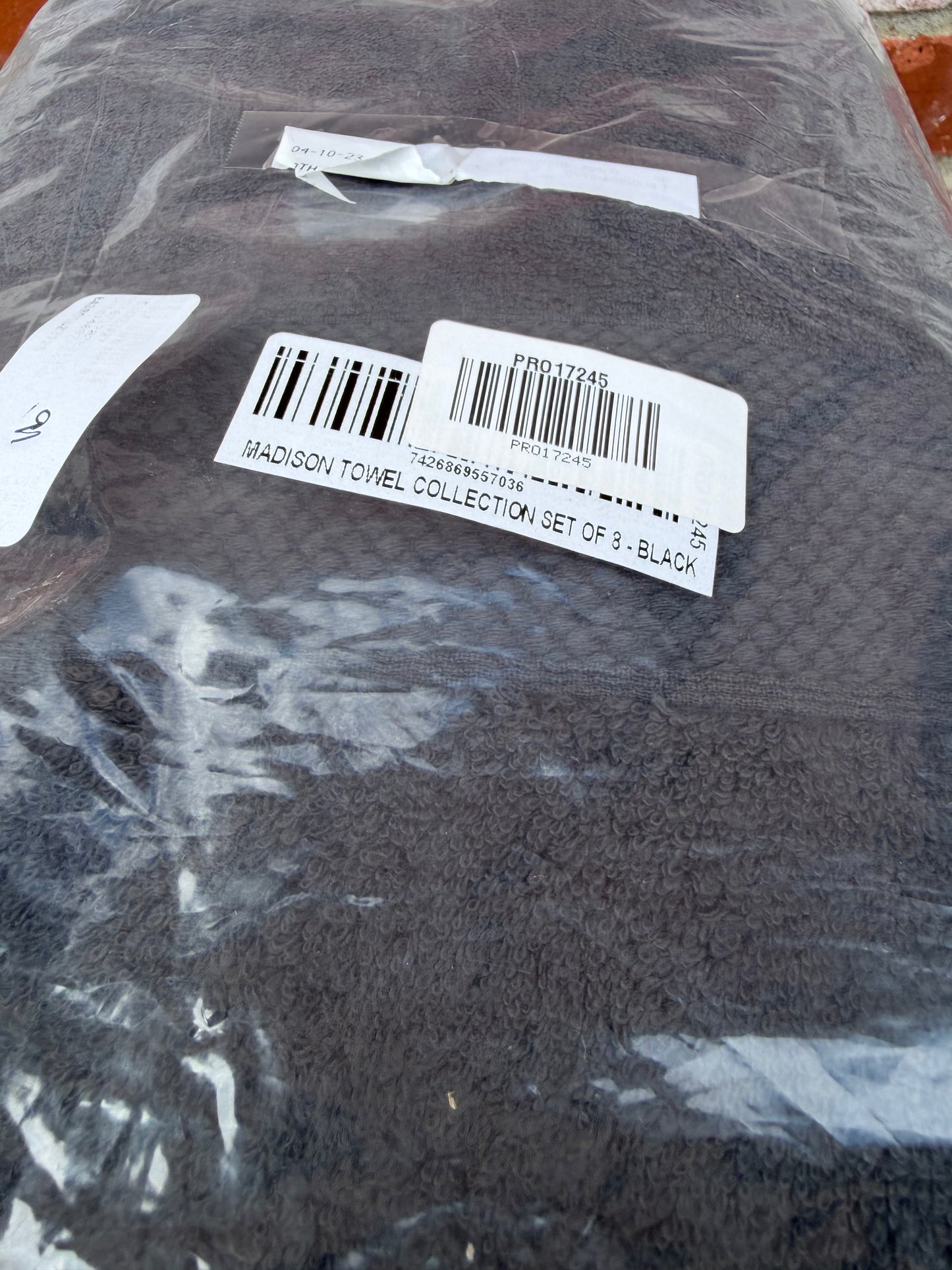 Black Madison 8 Piece Bath Towel Set