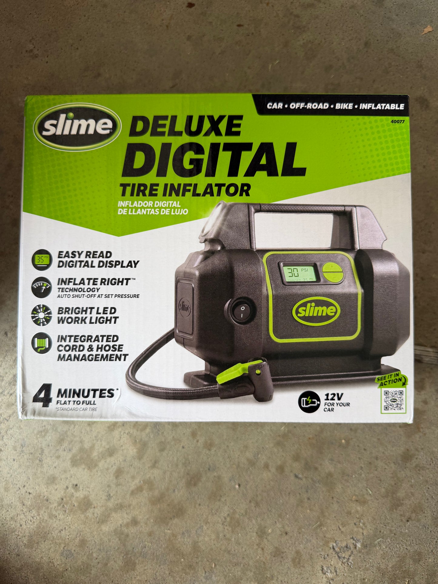 Slime Deluxe Digital Tire Inflator