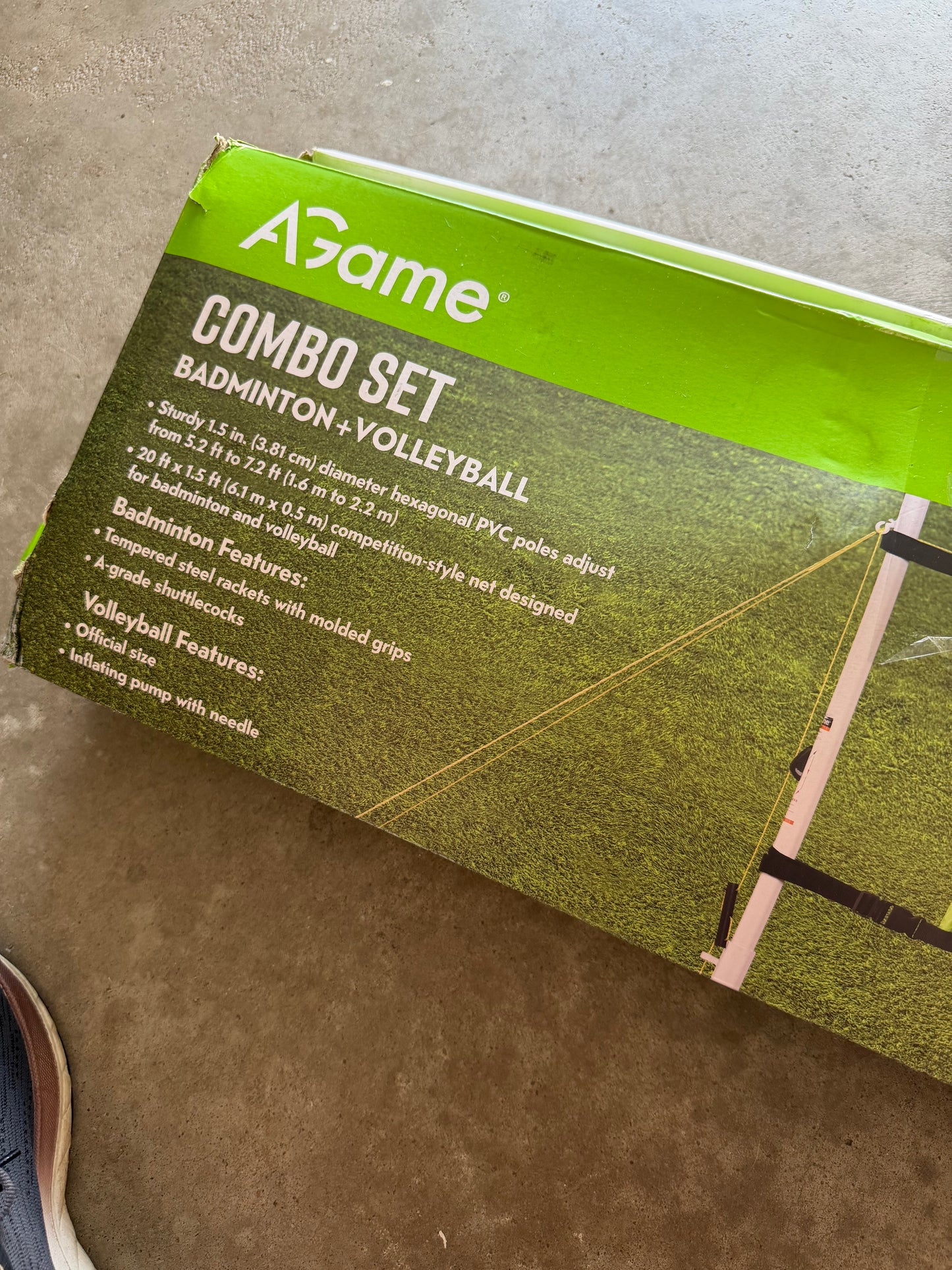 AGame Combo Badminton + Volleyball Set
