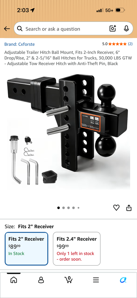 2 inch Tow Hitch