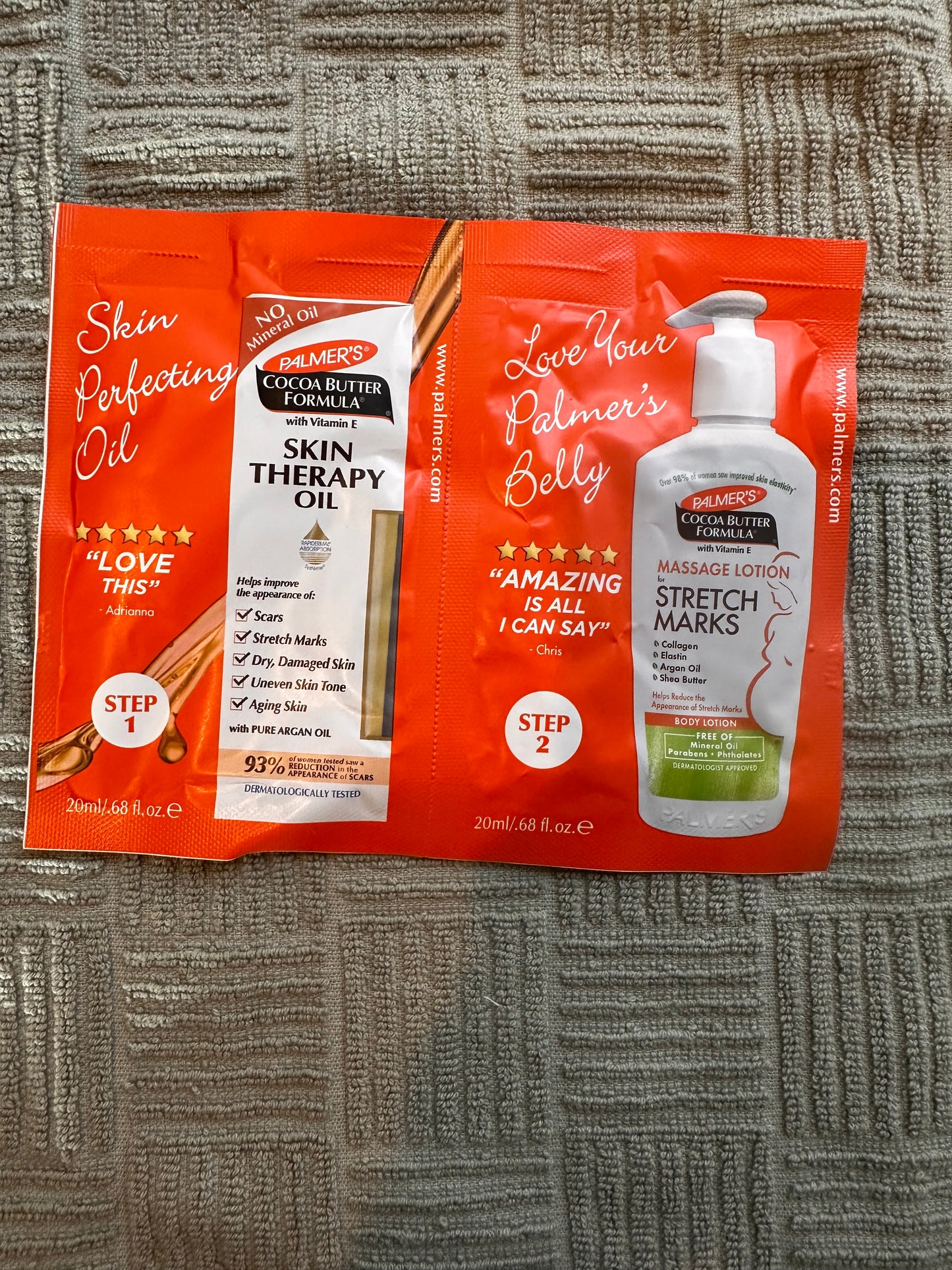 Lot of 7 Palmers Lotion & Oil Sample Set