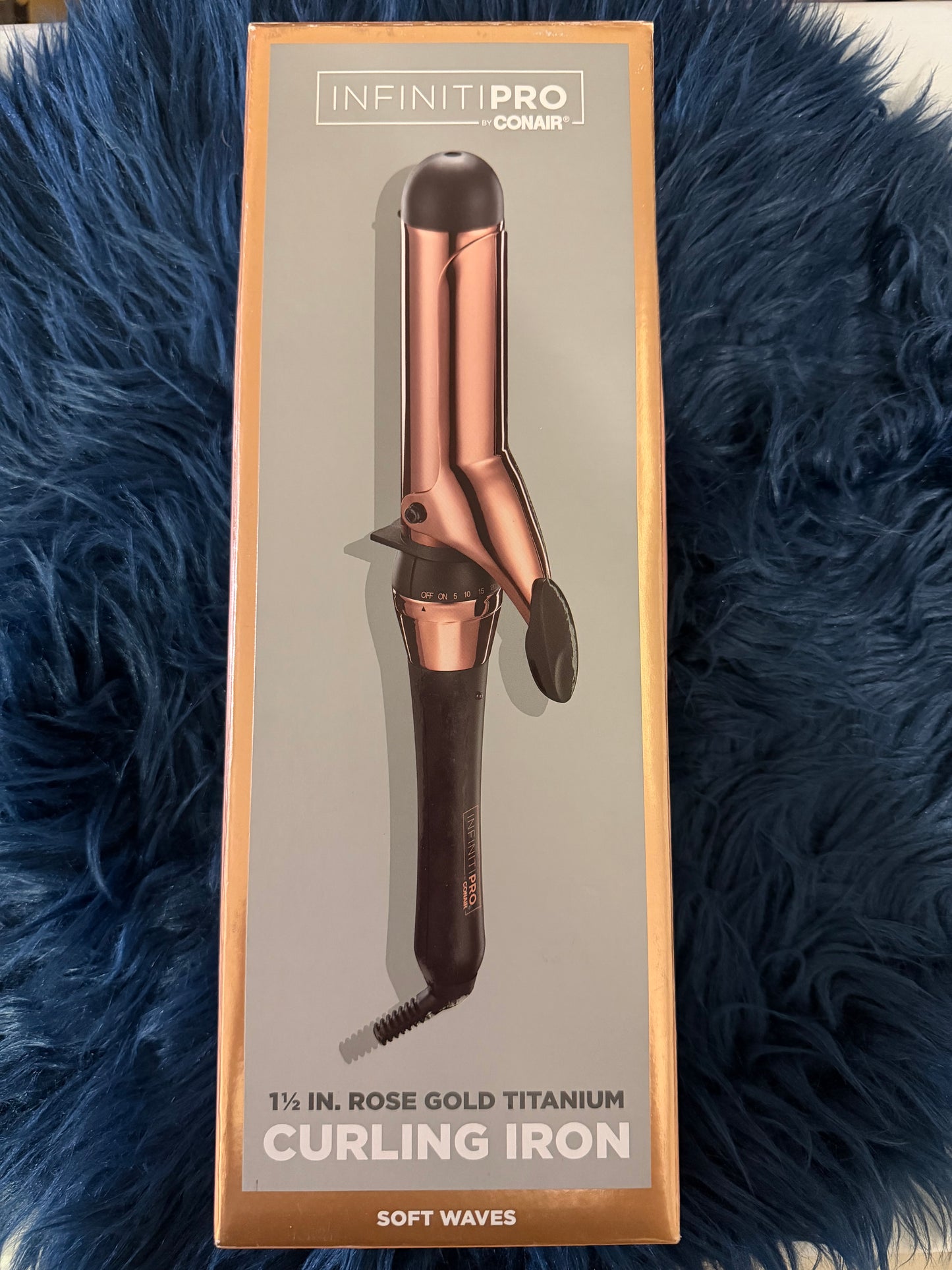 Rose Fold Titanium Curling Iron