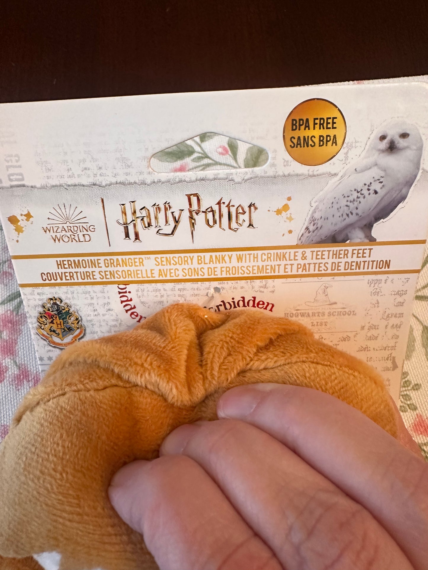 Harry Potter Crinkle Sensory Toy with Teether Feet