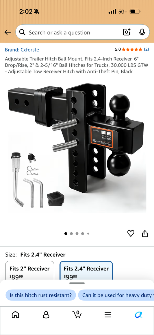 2.5 inch Tow Hitch