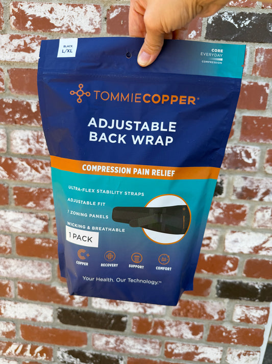 TommieCopper Adjustable Back Wrap L/XL Black