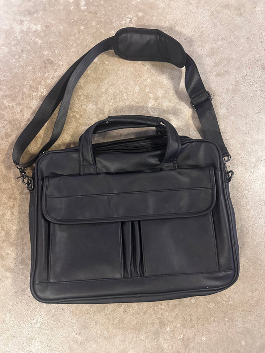 seyfocnia Men's Business Travel Briefcase Leather Handmade Messenger Bags Laptop Bag