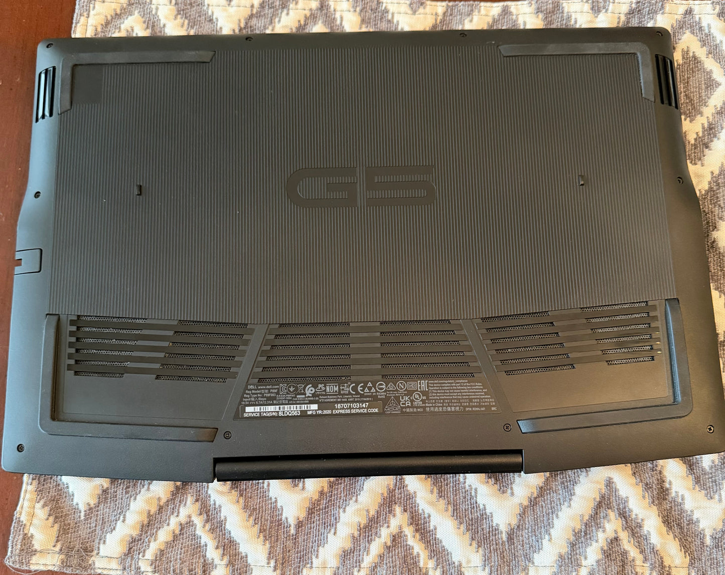 Dell G5 15 FHD 120Hz Gaming Laptop (17-10750H 8GB 256GB GTX
1660 Ti), Windows 10