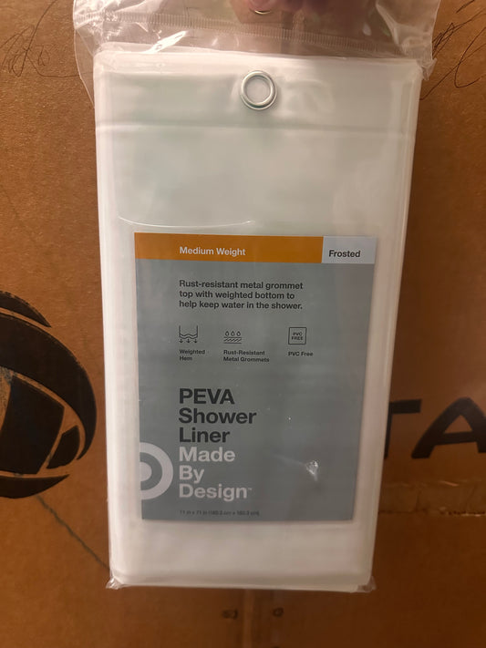 Medium Weight Frosted PEVA Shower Liner
