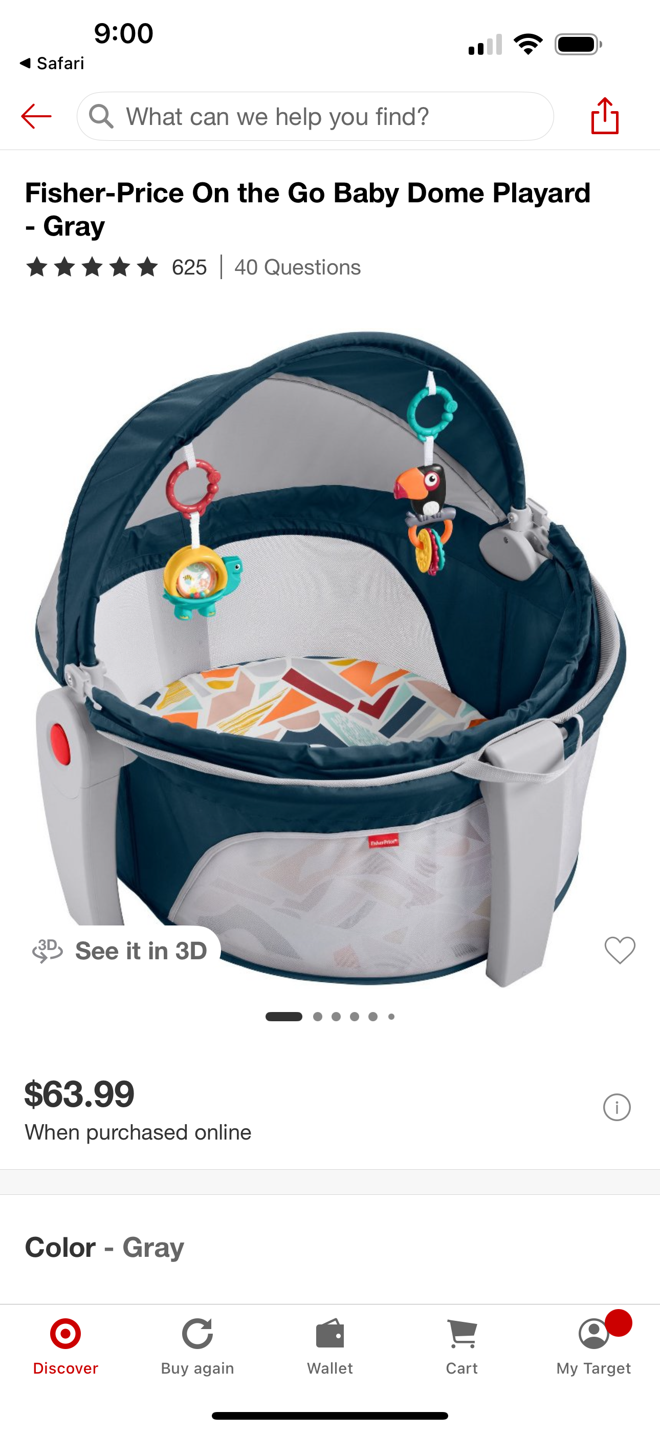 Fisher Price On-The-Go Baby Dome