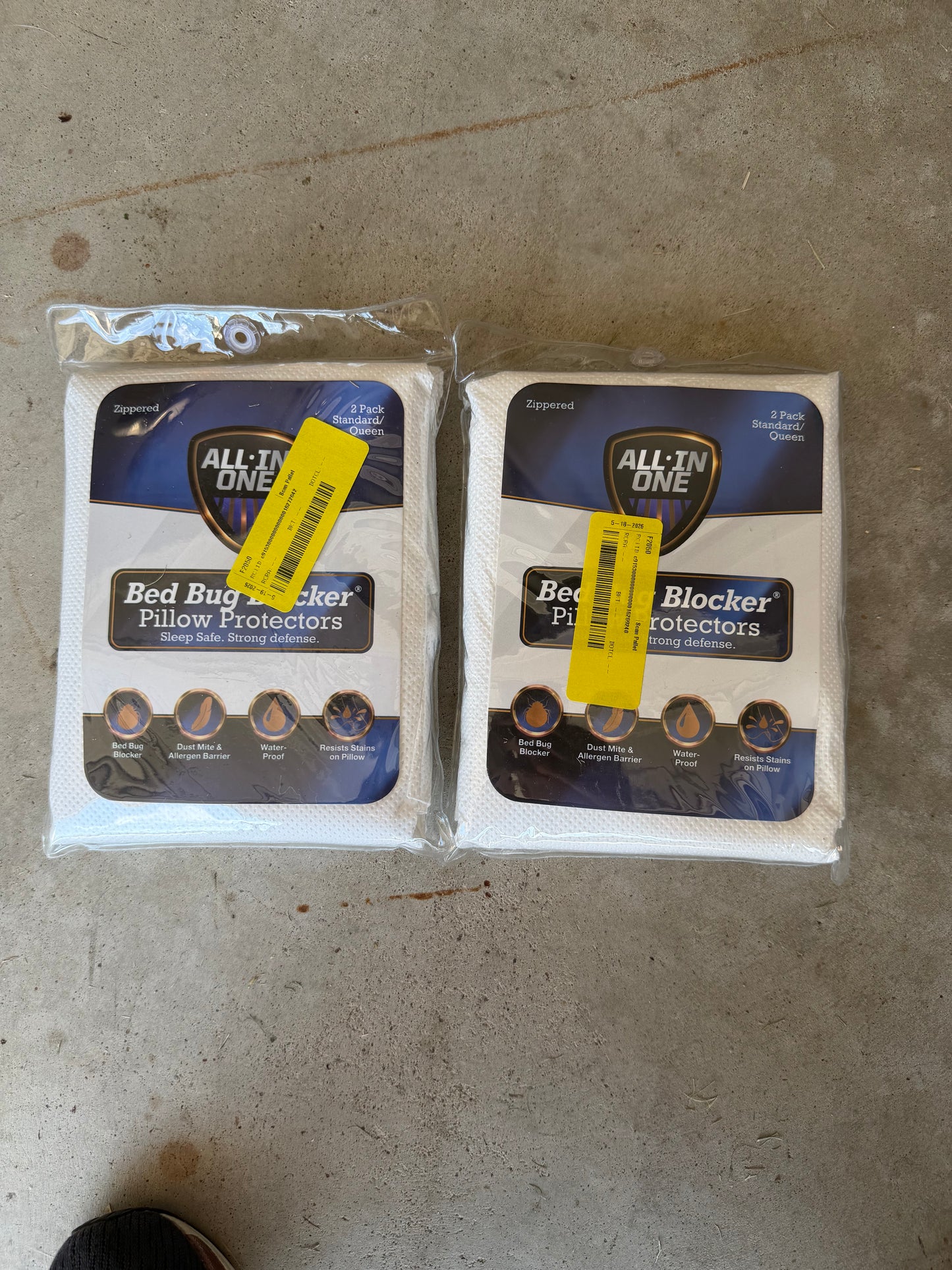 Bed Bug Pillow Case Protector Lot of 2