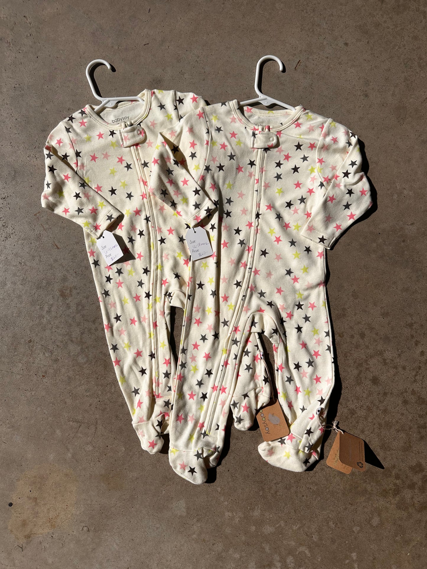Babysoy Star Footed Pajamas