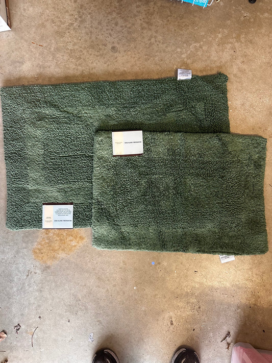 2 Piece Reversible Bathroom Rugs