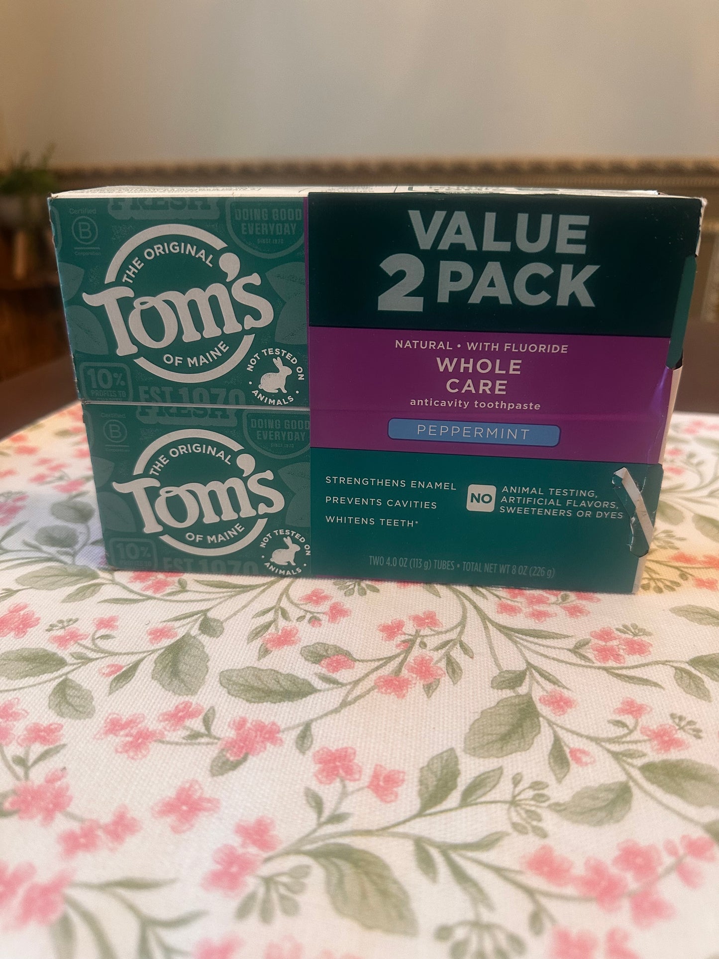 Tom’s Whole Care Toothpaste 2 Pack
