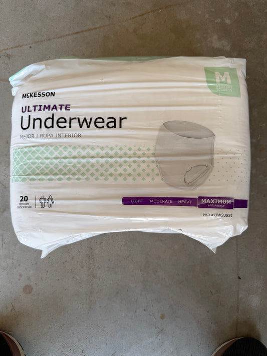 McKesson Size Medium Ultimate Underwear