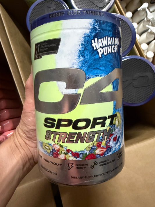 C4 Sport Strength Pre-Workout Powder Best By 02/2026