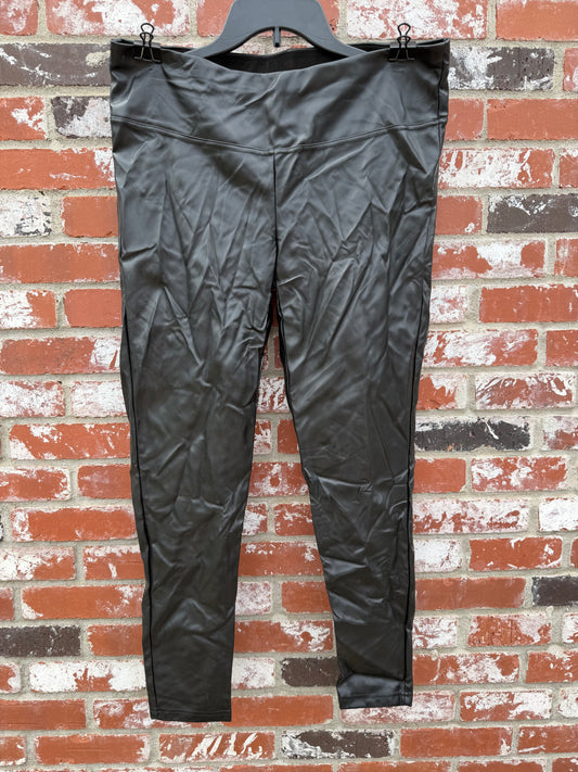Black Pleather Leggings