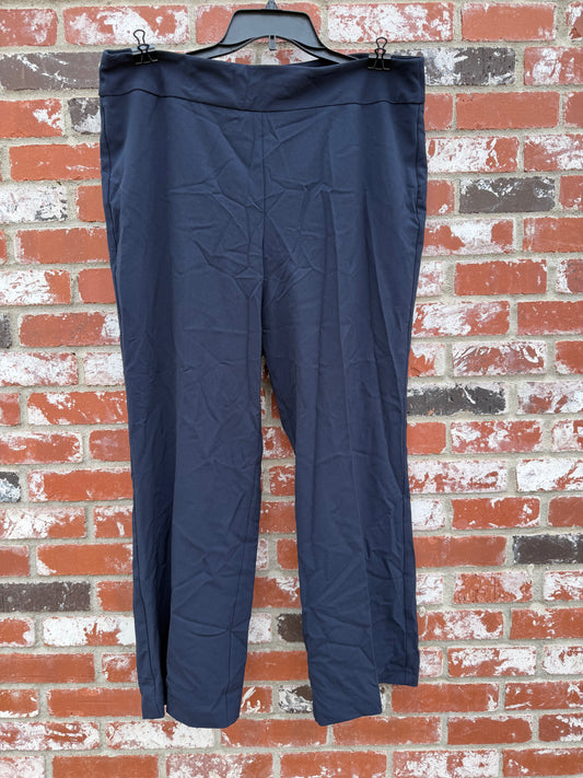 Women’s Navy Size 16S Tummy Control Slacks