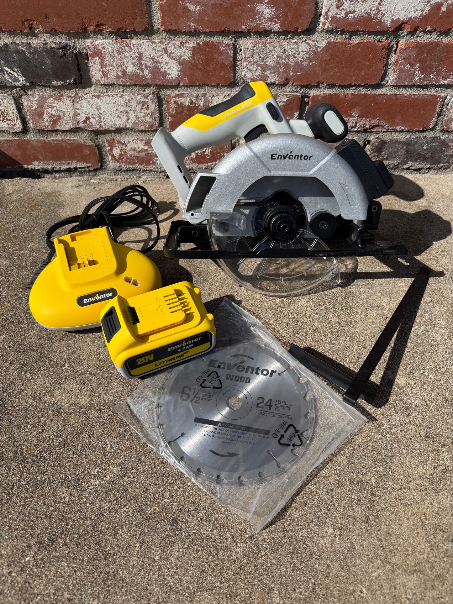 Enventor 20v Brushless Cordless Circular Saw BRAND NEW